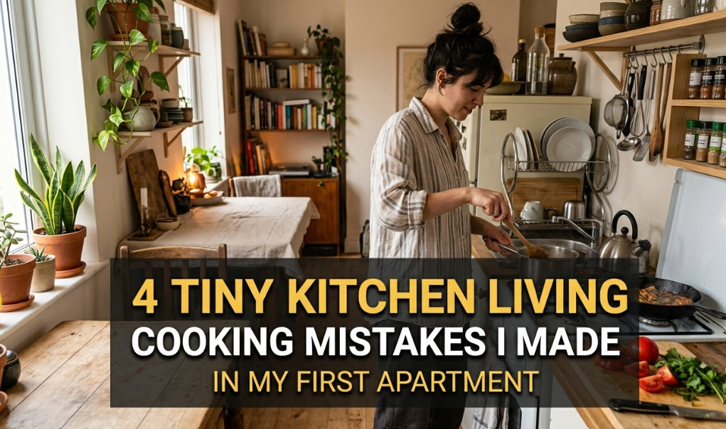 4 Tiny Kitchen Living Cooking Mistakes I Made in My First Apartment