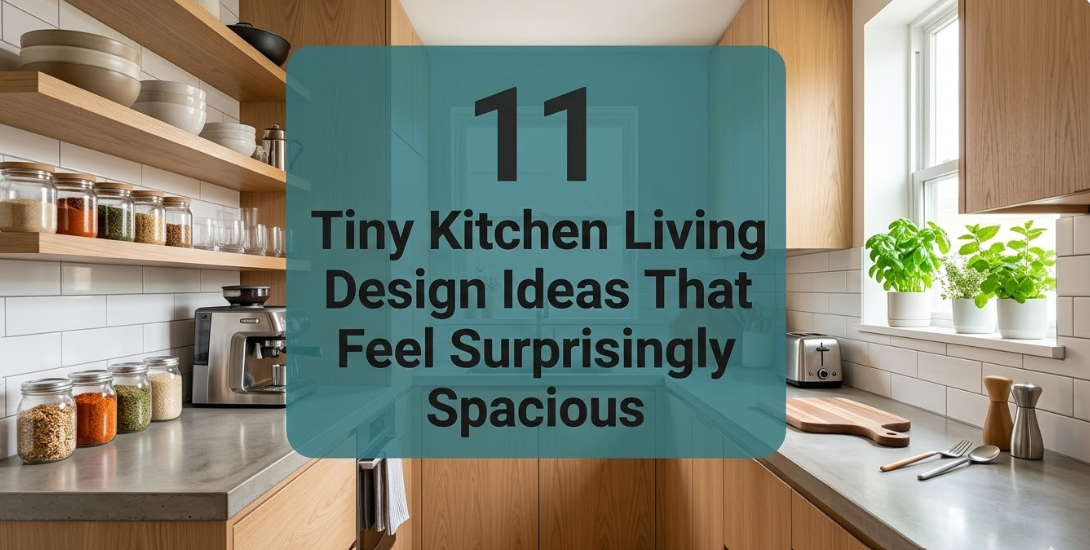 11 Tiny Kitchen Living Design Ideas That Feel Surprisingly Spacious
