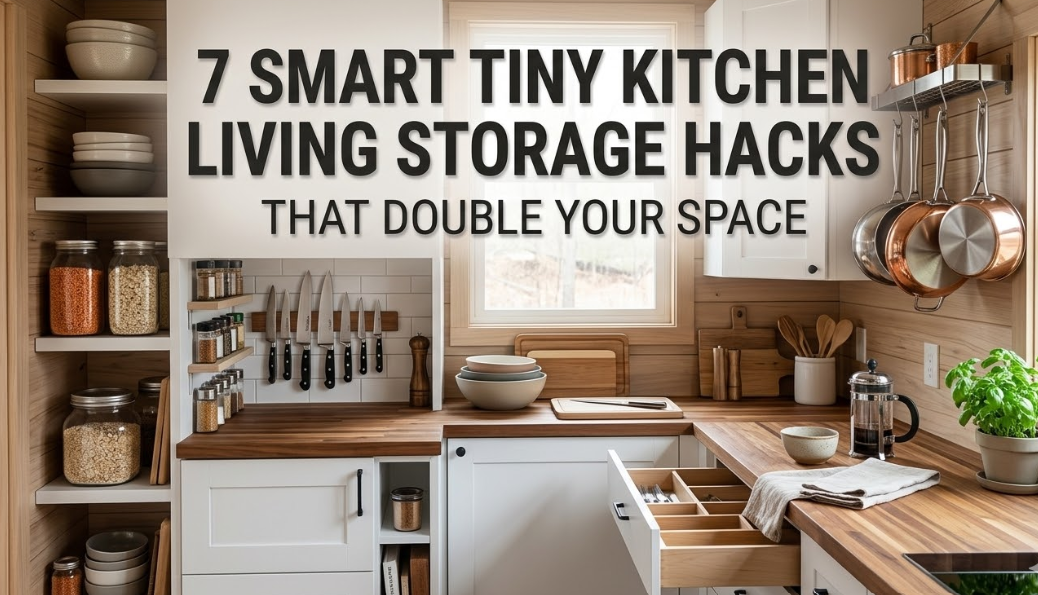 7 Smart Tiny Kitchen Living Storage Hacks That Double Your Space
