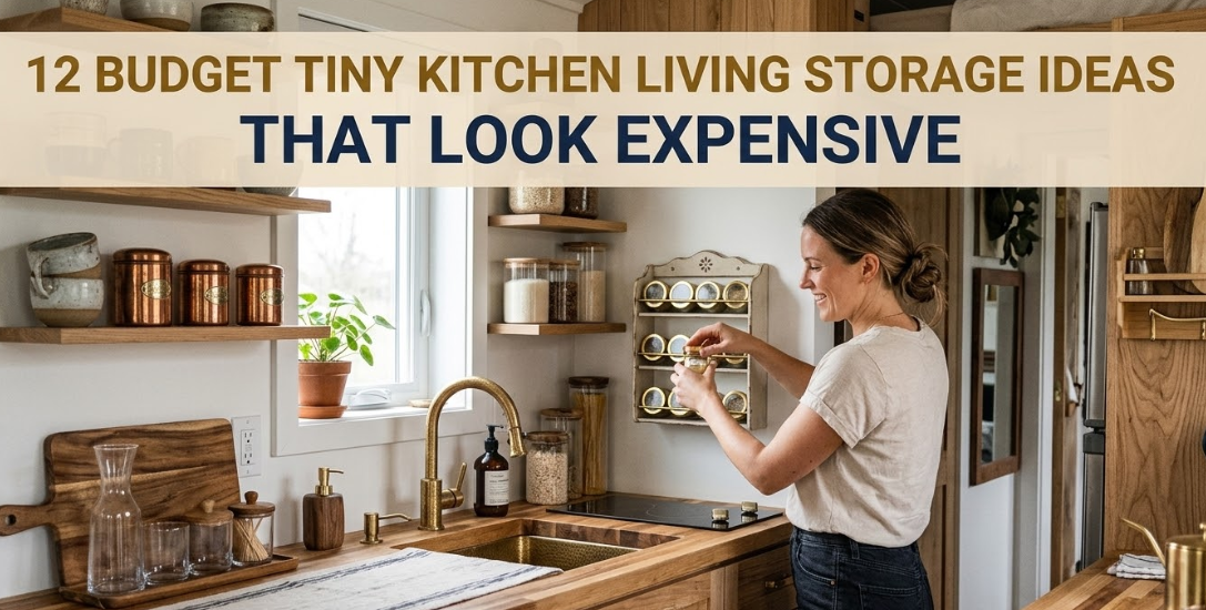 12 Budget Tiny Kitchen Living Storage Ideas That Look Expensive