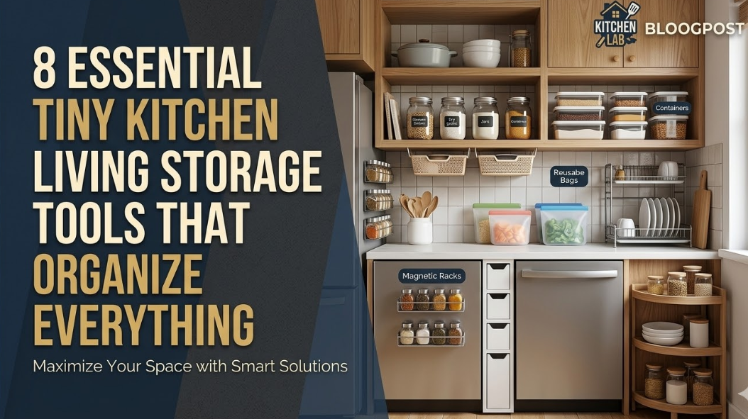 8 Essential Tiny Kitchen Living Storage Tools That Organize Everything