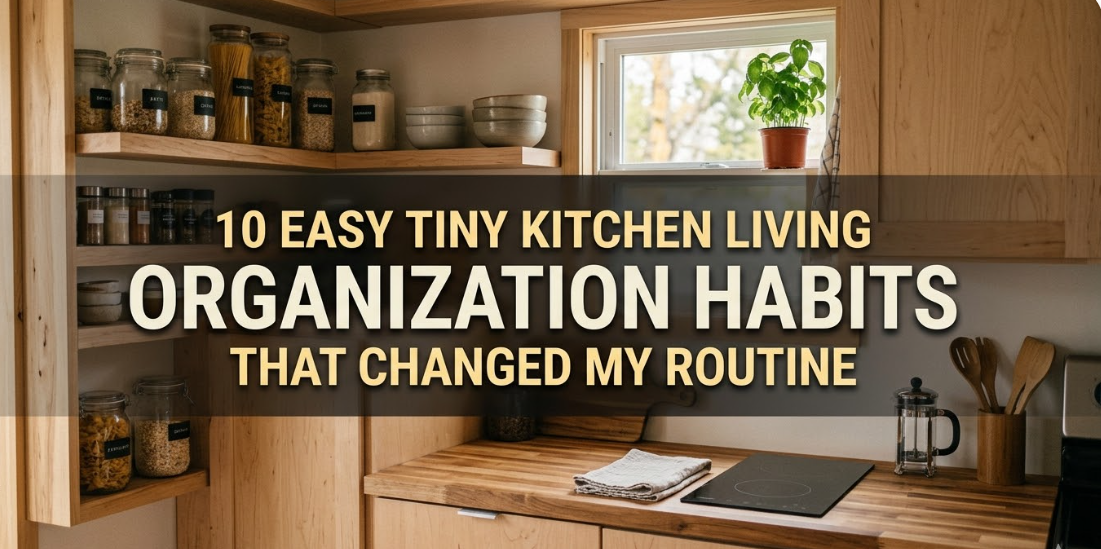 10 Easy Tiny Kitchen Living Organization Habits That Changed My Routine