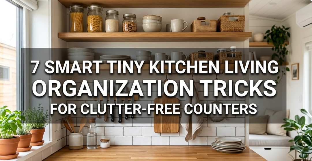 7 Smart Tiny Kitchen Living Organization Tricks for Clutter-Free Counters