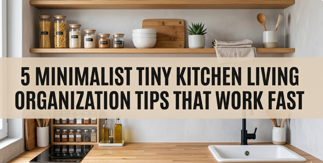 5 Minimalist Tiny Kitchen Living Organization Tips That Work Fast