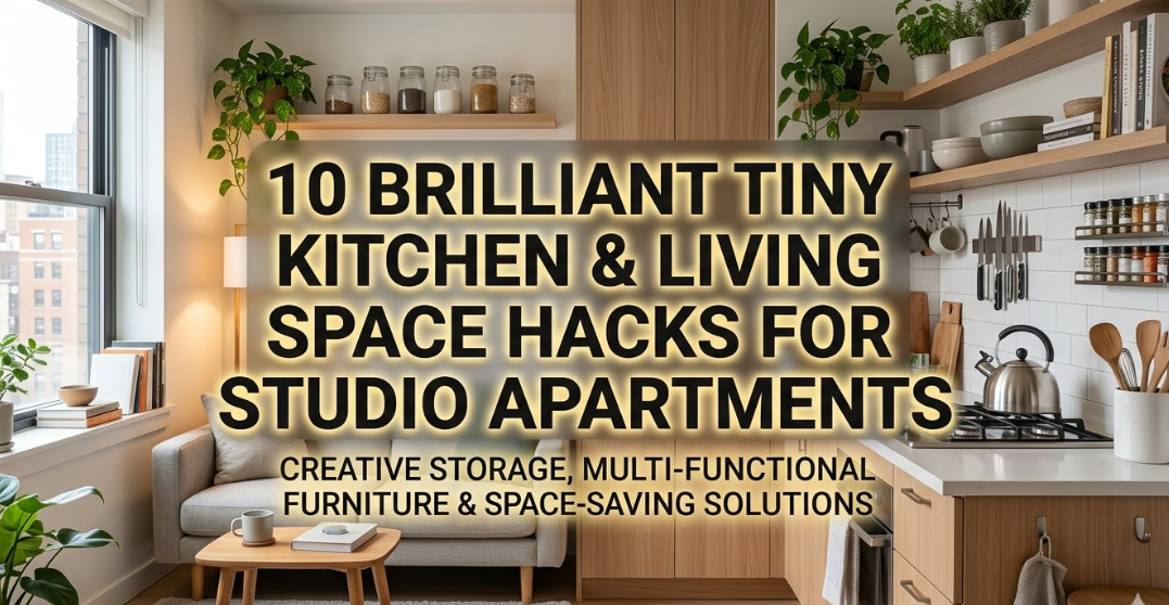 10 Brilliant Tiny Kitchen Living Space Hacks for Studio Apartments