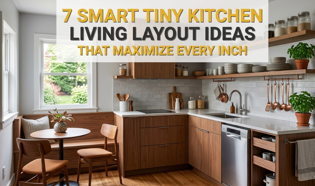7 Smart Tiny Kitchen Living Layout Ideas That Maximize Every Inch
