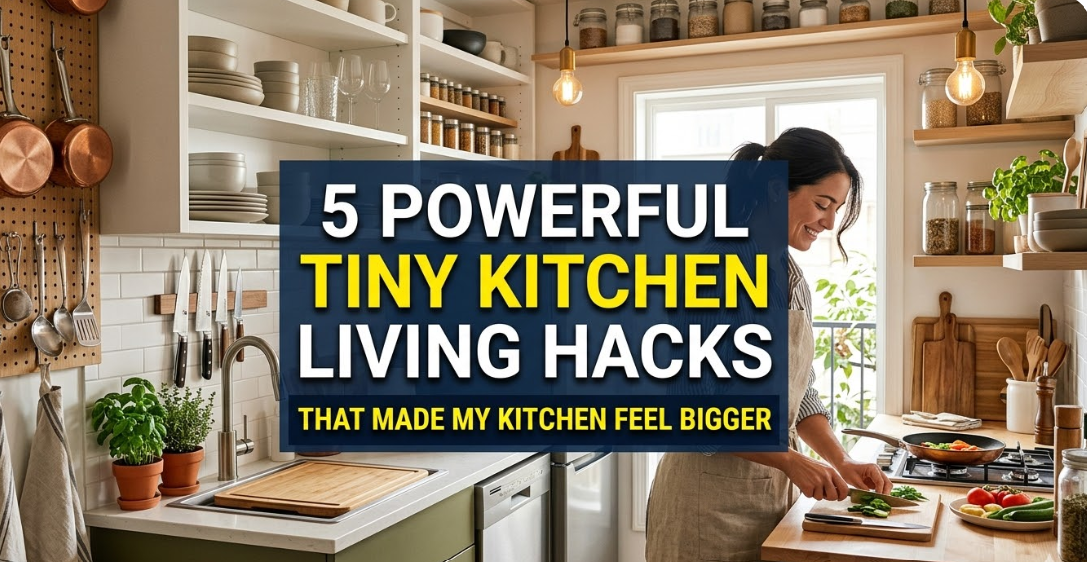 5 Powerful Tiny Kitchen Living Hacks That Made My Kitchen Feel Bigger