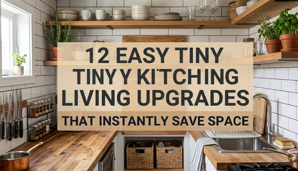 12 Easy Tiny Kitchen Living Upgrades That Instantly Save Space