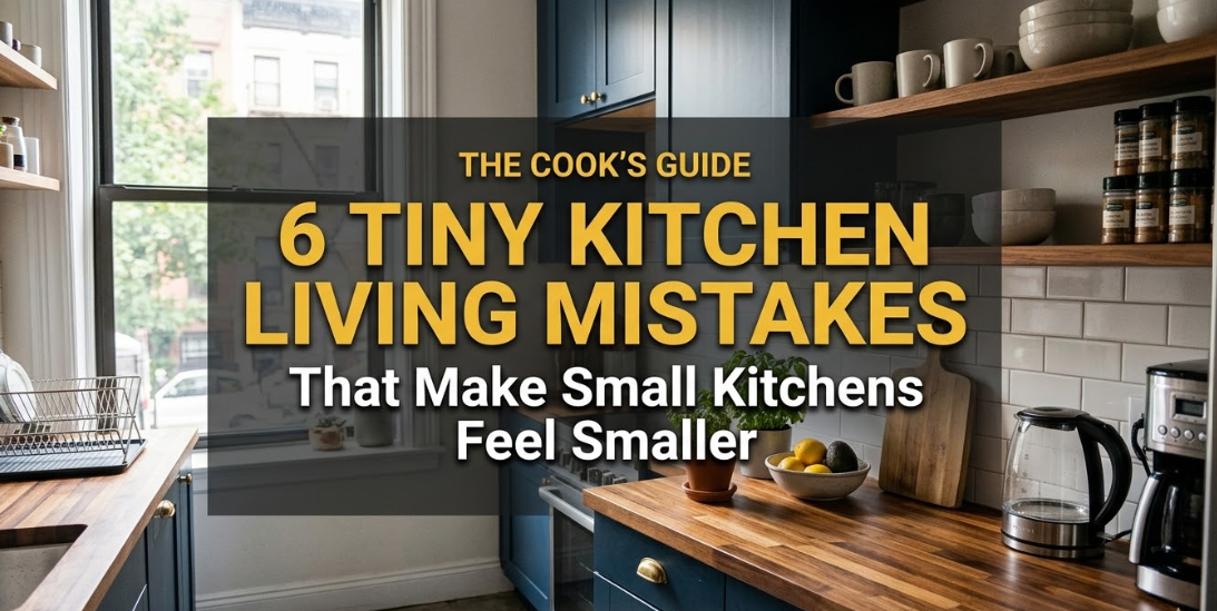 6 Tiny Kitchen Living Mistakes That Make Small Kitchens Feel Smaller