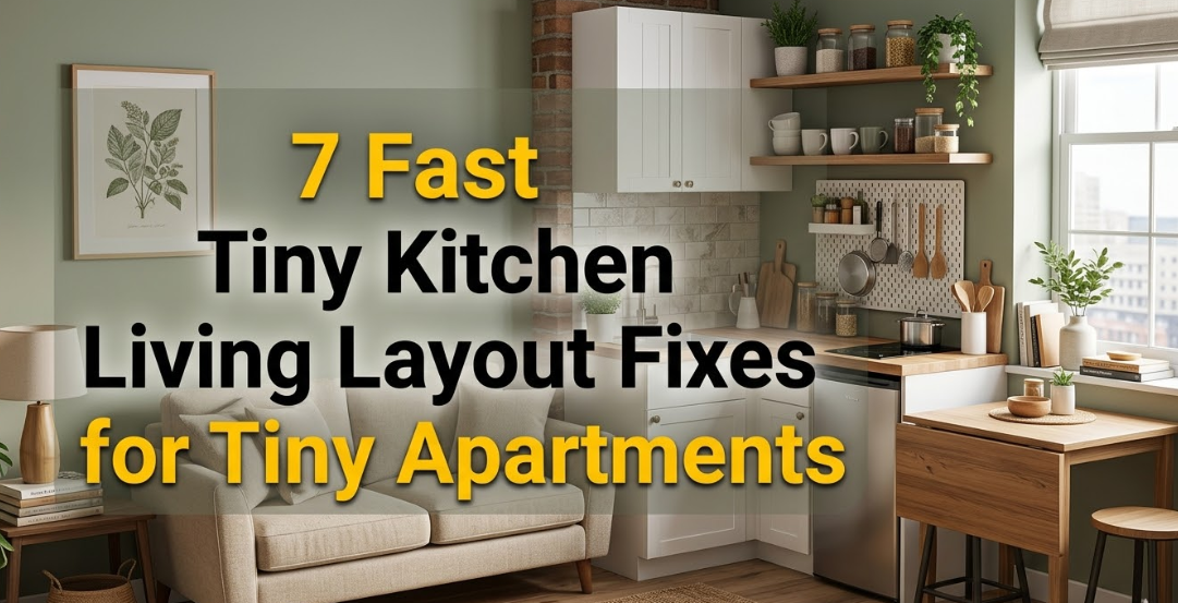 7 Fast Tiny Kitchen Living Layout Fixes for Tiny Apartments