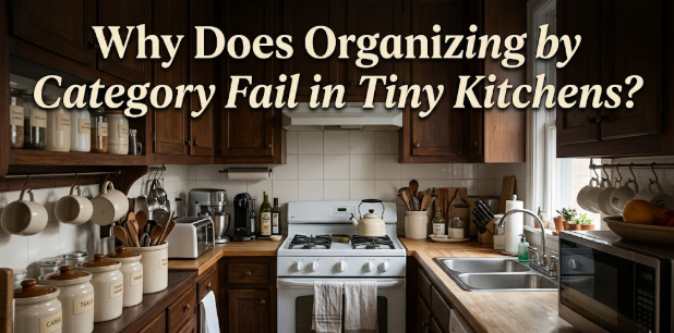 Why Does Organizing by Category Fail in Tiny Kitchens?