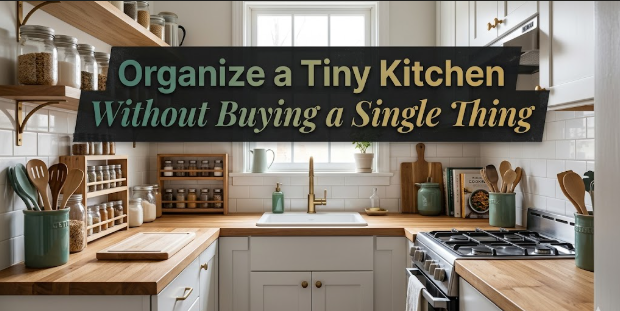 Organize a Tiny Kitchen Without Buying a Single Thing