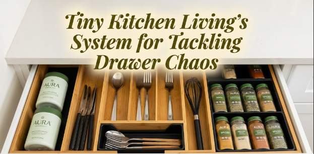 Tiny Kitchen Living's System for Tackling Drawer Chaos