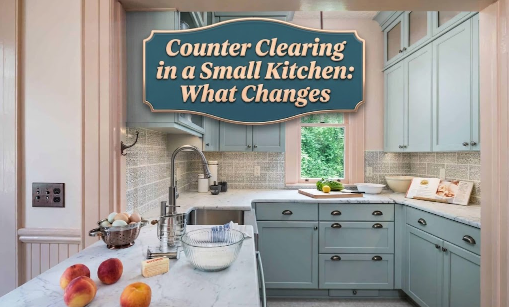 Counter Clearing in a Small Kitchen: What Changes