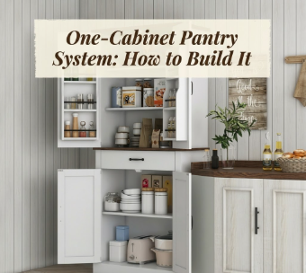One-Cabinet Pantry System: How to Build It